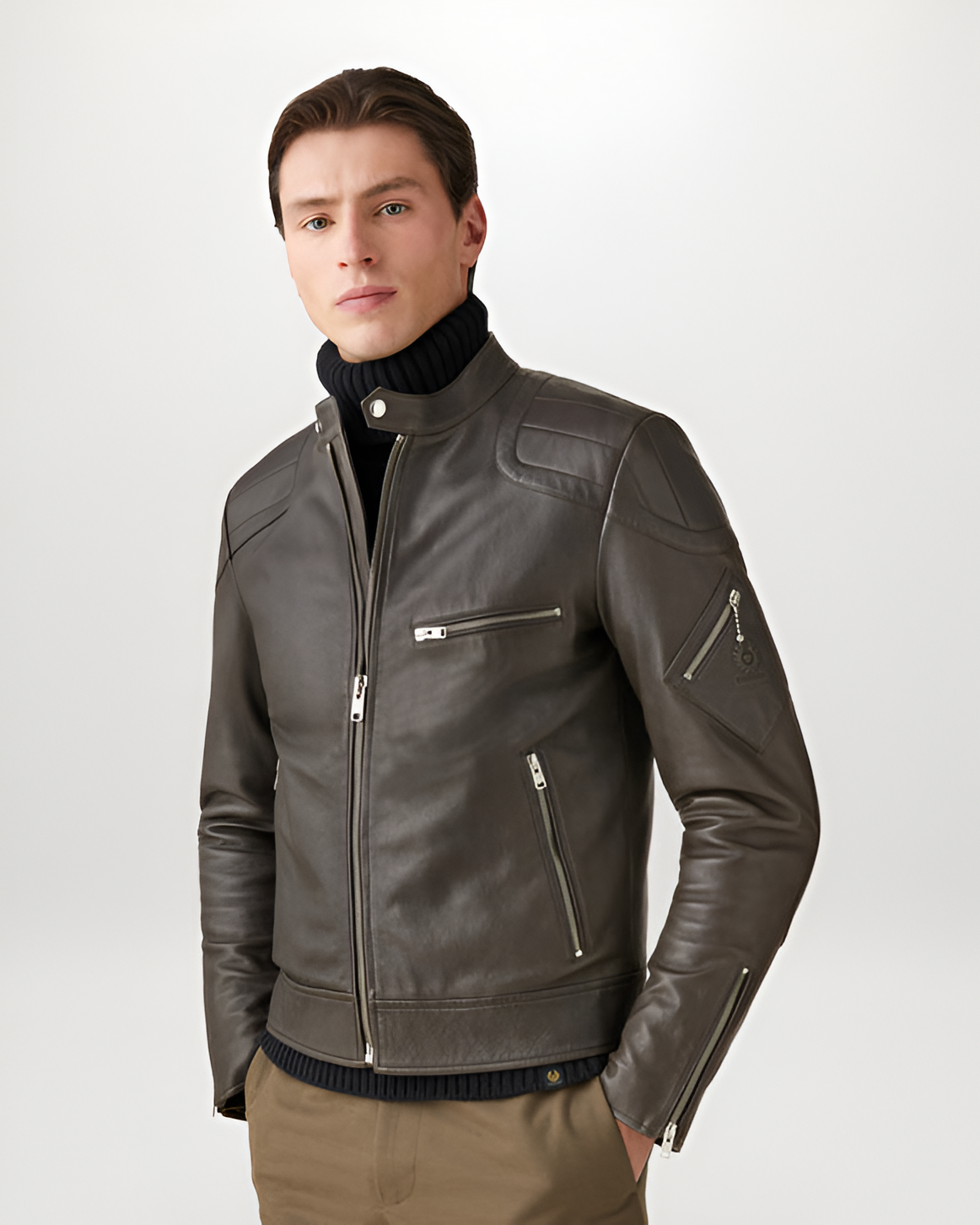 Carlos Flagstone racer leather jacket