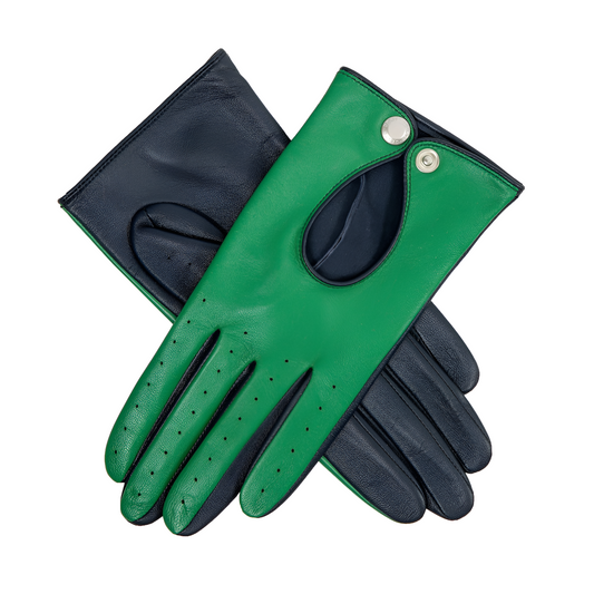  Green Leather  Driving Gloves