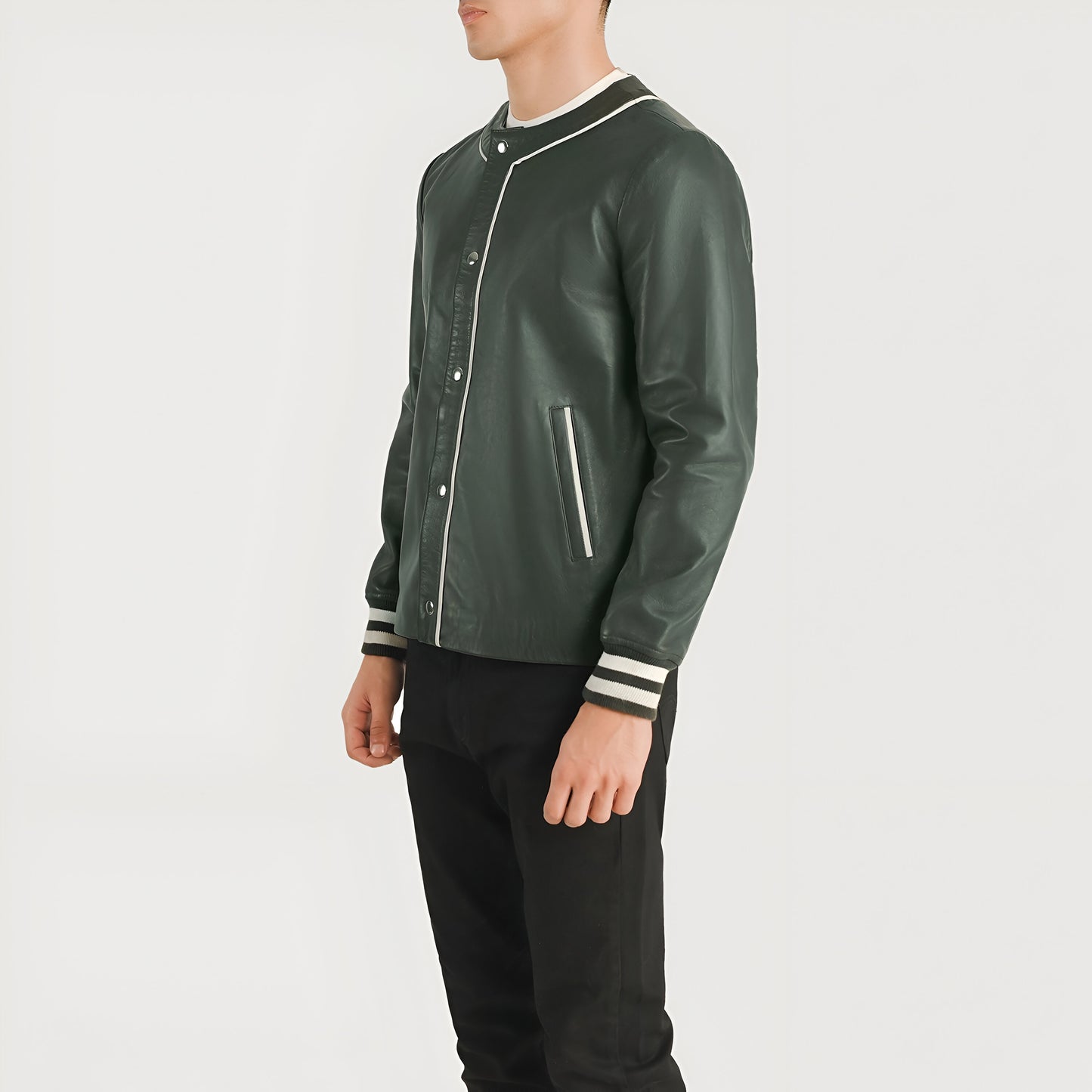 Mariano Rivera Green Leather Varsity Jacket