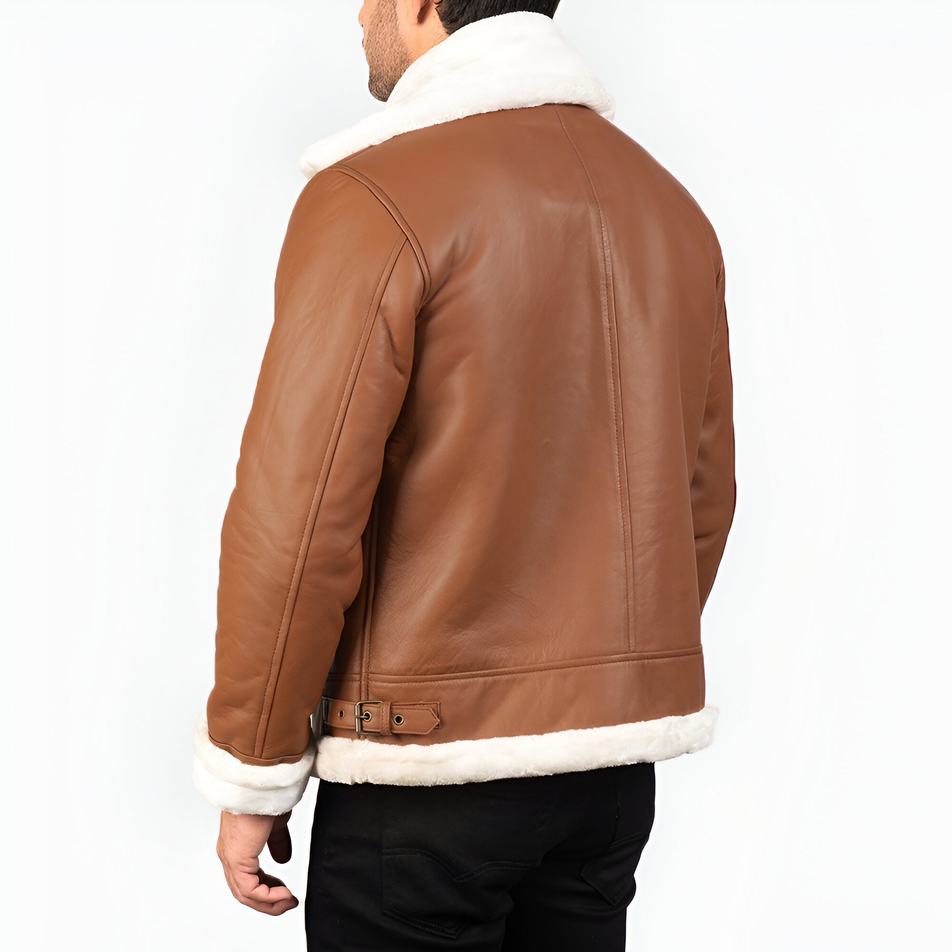 Maltons B-3 Brown Leather Bomber Jacket